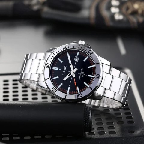 Casio Zegarek Męski Casio MTP-VD01D-1E2VUDF (zd185j) + BOX