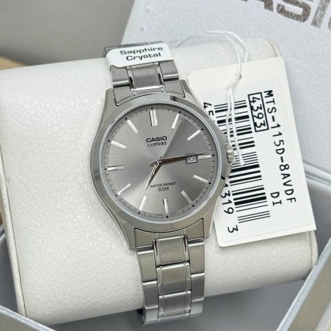 Casio Zegarek Męski Casio MTS-115D-8A + BOX (zd292d) SZAFIR