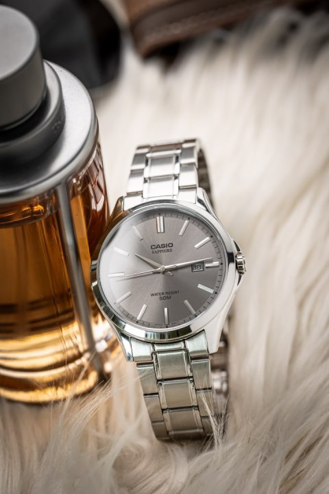 Casio Zegarek Męski Casio MTS-115D-8A + BOX (zd292d) SZAFIR