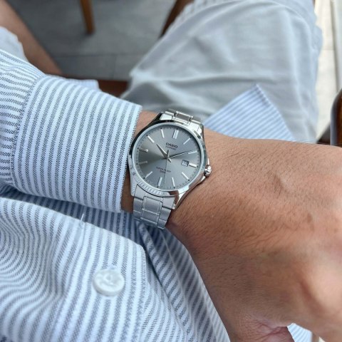 Casio Zegarek Męski Casio MTS-115D-8A + BOX (zd292d) SZAFIR