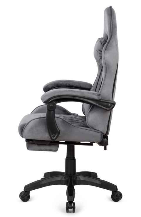 Fotel obrotowy gamingowy XL POKER PRO GREY ALCANTARA