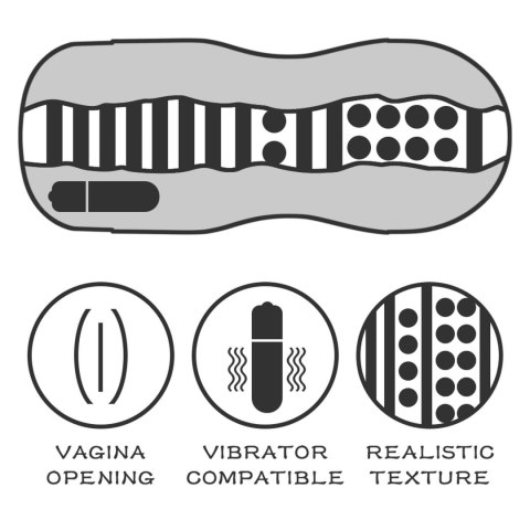 Masturbator wibrujący Lovetoy Sex In A Can Lotus cyber skóra 16 cm