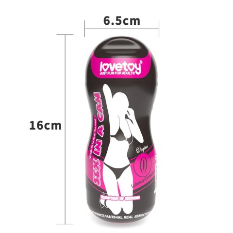 Masturbator wibrujący Lovetoy Sex In A Can Lotus cyber skóra 16 cm