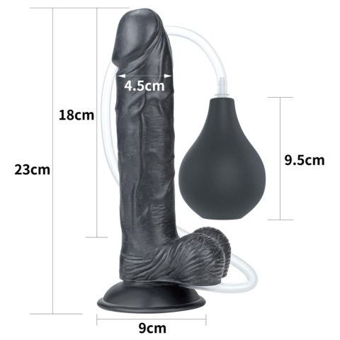 Dildo Lovetoy squirt realistyczne 23 cm czarne