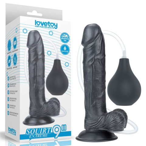 Dildo Lovetoy squirt realistyczne 23 cm czarne