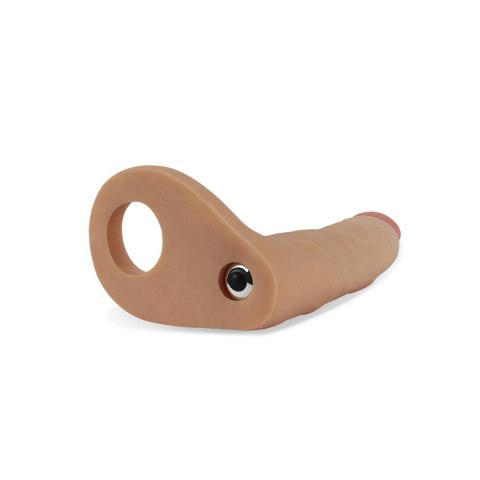 Dildo analne podwójnie wibrujące Lovetoy TPE 17.8 cm