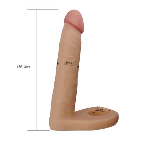 Dildo analne z pierścieniami Lovetoy TPE 15,8 cm