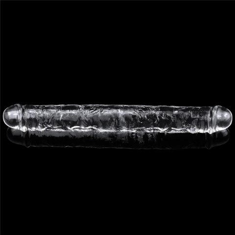 Dildo podwójne Lovetoy przezroczyste 30 cm