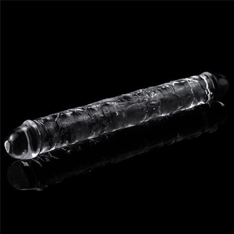 Dildo podwójne Lovetoy przezroczyste 30 cm