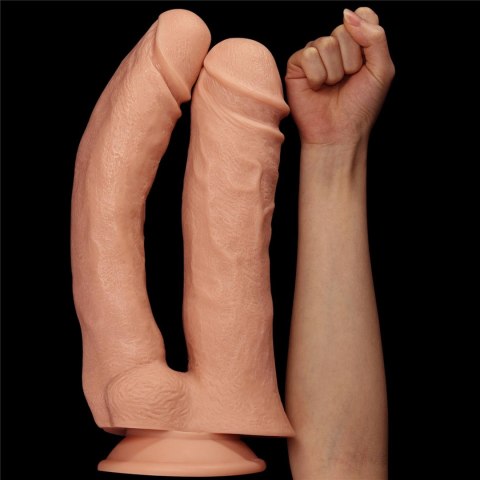 Dildo podwójne realistyczne Lovetoy mega 33 cm