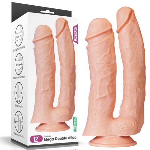 Dildo podwójne realistyczne Lovetoy mega 33 cm