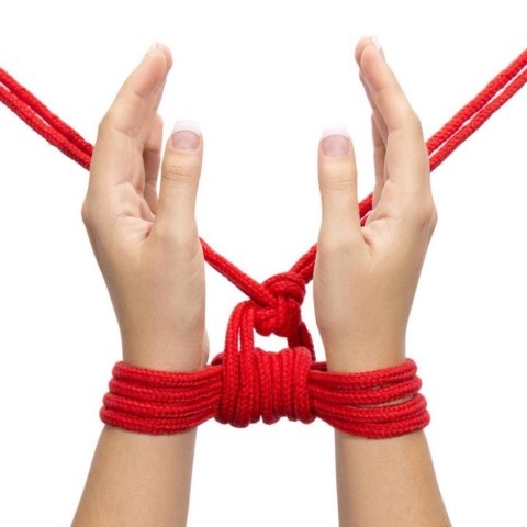 Lina bondage Lovetoy bawełniana czerwona 10 m 8 mm