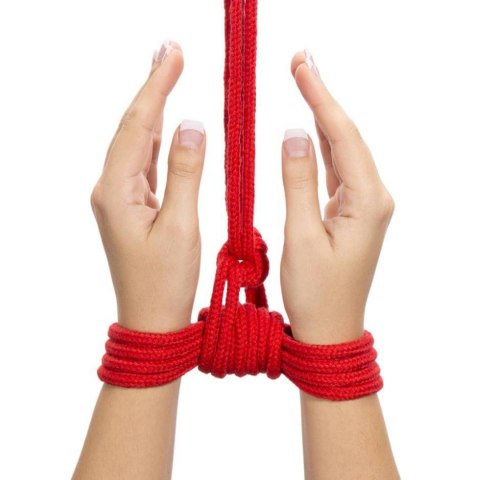 Lina bondage Lovetoy bawełniana czerwona 10 m 8 mm