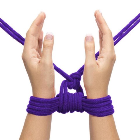 Lina bondage bawełniana Lovetoy fioletowa 10 m