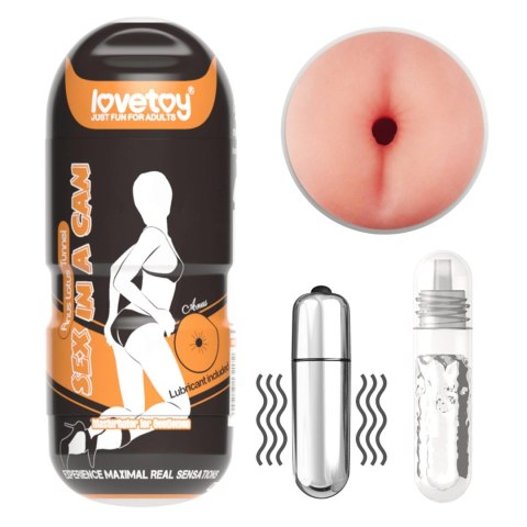 Masturbator analny wibrujący Lovetoy cyber skóra 16 cm