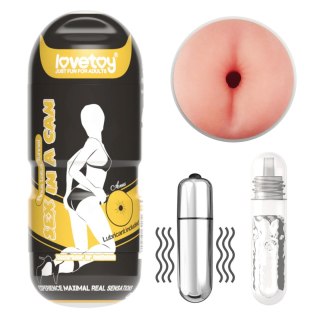 Masturbator analny wibrujący Lovetoy cyber skóra 16 cm