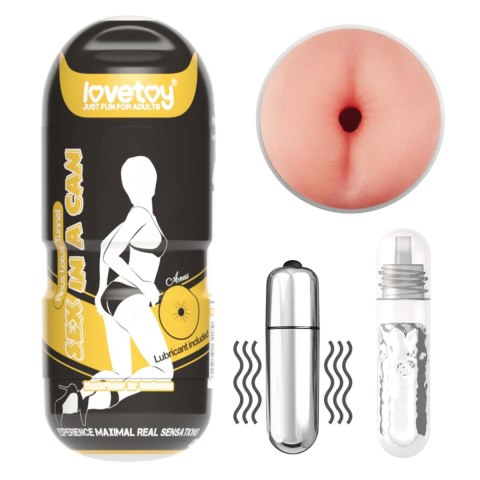 Masturbator analny wibrujący Lovetoy cyber skóra 16 cm