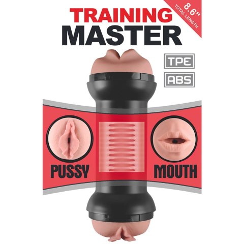 Masturbator podwójny Lovetoy usta i pochwa TPE 22 cm