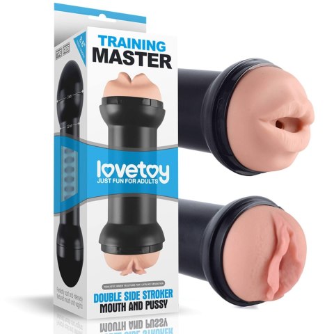 Masturbator podwójny Lovetoy usta i pochwa TPE 22 cm
