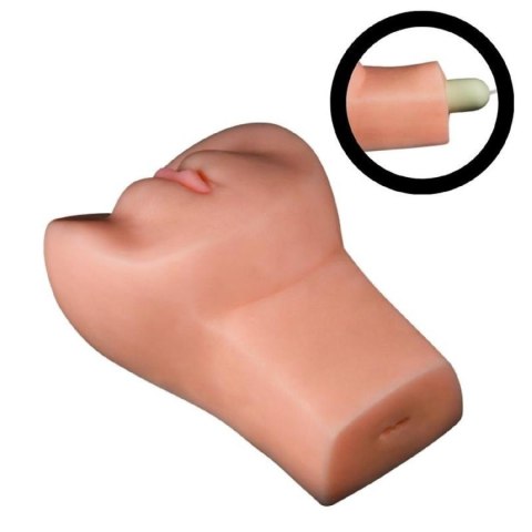 Masturbator wibrujący Lovetoy CyberSkin cielisty 18 cm