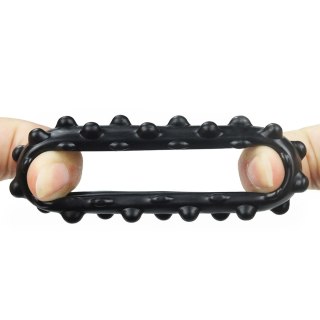 Pierścień erekcyjny Lovetoy Power Plus TPE czarny 4 cm