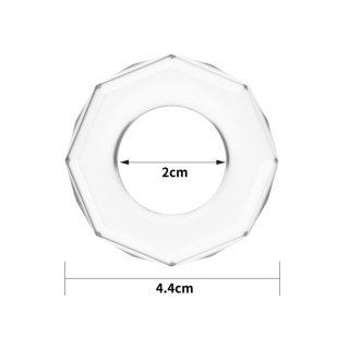 Pierścień erekcyjny Lovetoy Power Plus TPE przezroczysty 4.4 cm