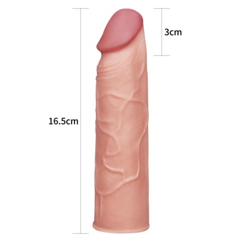 Przedłużka na penisa Lovetoy TPE brązowa 17 cm