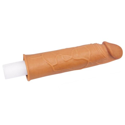 Przedłużka na penisa Lovetoy TPE brązowa 17 cm