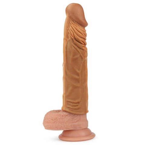Przedłużka na penisa Lovetoy TPE brązowa 18 cm