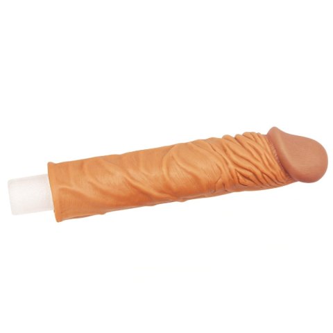 Przedłużka na penisa Lovetoy TPE brązowa 18 cm