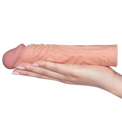 Przedłużka na penisa Lovetoy TPE cielisty 18 cm