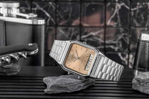 CASIO Zegarek Damski CASIO AQ-230A-4AMQYDF + BOX