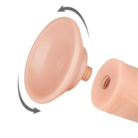 Dildo dwuwarstwowe Lovetoy TPE z przyssawką 8 cali