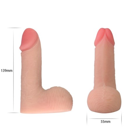 Dildo miękkie TPE Lovetoy Skinlike Limpy 14 cm