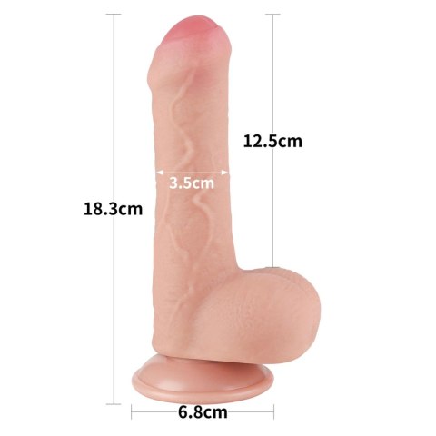 Dildo realistyczne dwuwarstwowe Lovetoy 7 cali