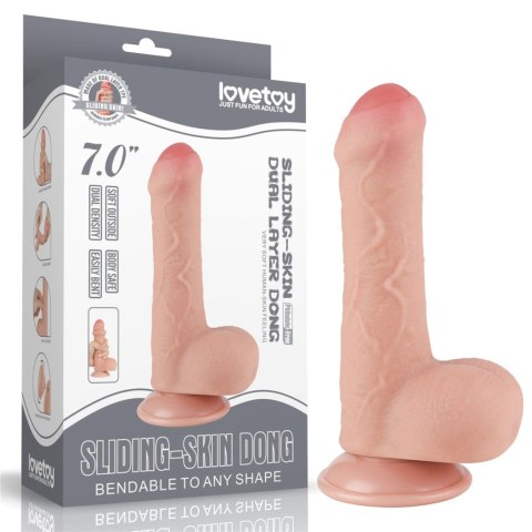 Dildo realistyczne dwuwarstwowe Lovetoy 7 cali