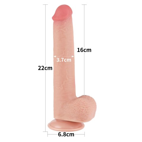 Dildo realistyczne dwuwarstwowe Lovetoy 9 cali