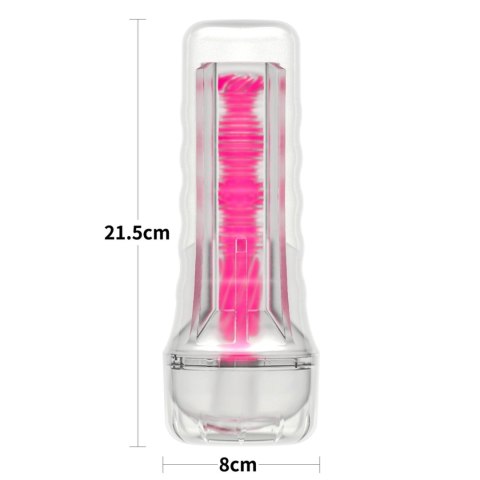 Masturbator Lumino Play Lovetoy świejący różowy 8,5 cala