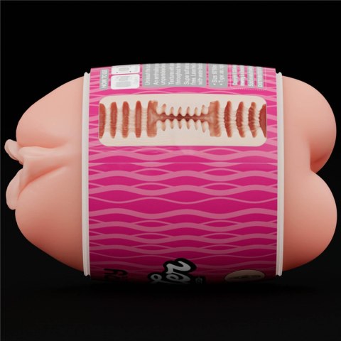 Masturbator dwustronny Lovetoy TPE cielisty 10 cm
