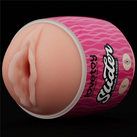 Masturbator dwustronny Lovetoy TPE cielisty 10 cm