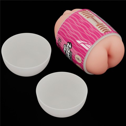 Masturbator dwustronny Lovetoy TPE cielisty 10 cm