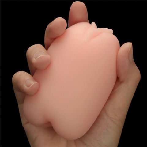 Masturbator dwustronny Lovetoy TPE cielisty 10 cm
