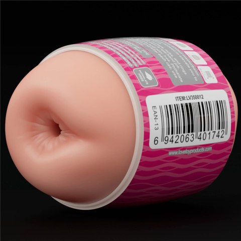 Masturbator dwustronny Lovetoy z wibracjami cielisty 10 cm