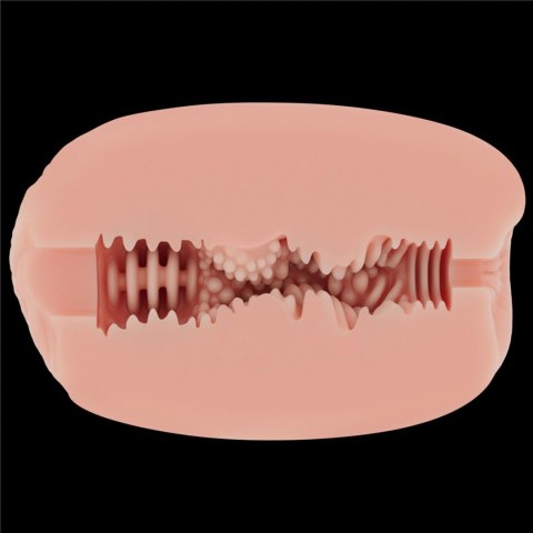 Masturbator dwustronny Lovetoy z wibracjami cielisty 10 cm