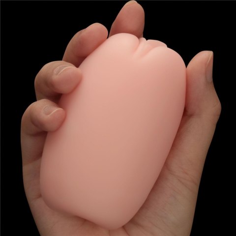 Masturbator dwustronny Lovetoy z wibracjami cielisty 10 cm
