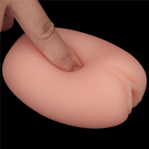 Masturbator dwustronny Lovetoy z wibracjami cielisty 10 cm