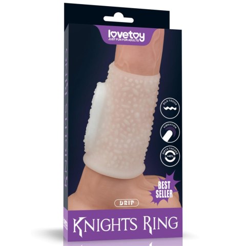 Pierścień wibrujący Lovetoy Knights Ring biały