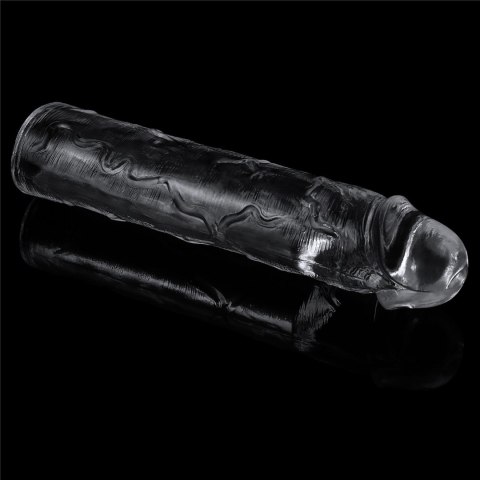 Przedłużka na penisa Lovetoy przezroczysta TPE 19 cm