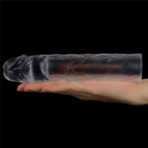 Przedłużka na penisa Lovetoy przezroczysta TPE 19 cm
