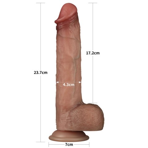 Dildo Lovetoy Sliding Skin Pro silikonowe 22,8 cm
